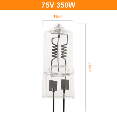 75V 350W গ্লাস কোয়ার্টজ হ্যালোজেন বাল্ব উচ্চ তাপমাত্রা বিশেষ হ্যালোজেন বাতি
