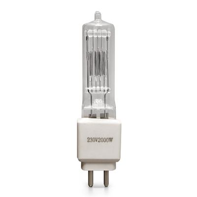 ফিল্ম স্টুডিও থিয়েটারের জন্য 110V 230v 2000w হ্যালোজেন বাল্ব কোয়ার্টজ ল্যাম্প G15 3200K