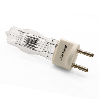 230v 2000w G22 ল্যাম্প একক শেষ হ্যালোজেন লাইট বাল্ব 3200k 300Hours