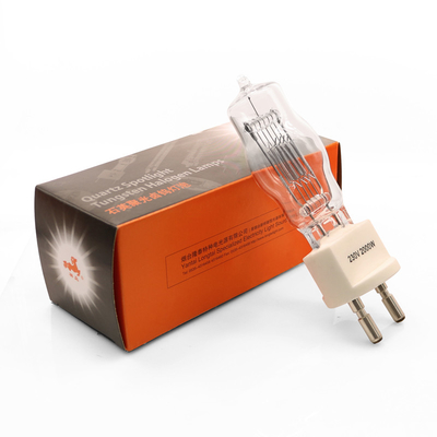 230v 2000w G22 ল্যাম্প একক শেষ হ্যালোজেন লাইট বাল্ব 3200k 300Hours