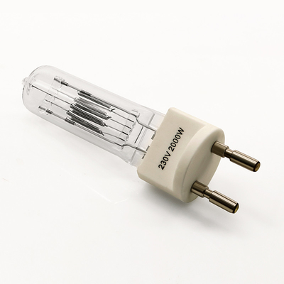 230v 2000w G22 কোয়ার্টজ হ্যালোজেন বাল্ব দ্বি পিন হ্যালোজেন ল্যাম্প বিস্ফোরণ প্রমাণ