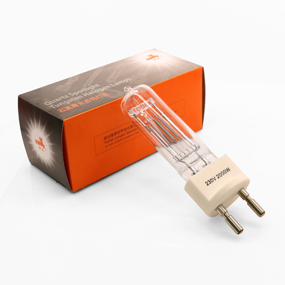 230v 2000w G22 কোয়ার্টজ হ্যালোজেন বাল্ব দ্বি পিন হ্যালোজেন ল্যাম্প বিস্ফোরণ প্রমাণ