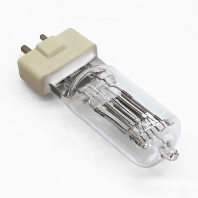 230V Gy9.5 বেস হ্যালোজেন কোয়ার্টজ বাল্ব 1000w একক শেষ স্টেজ স্টুডিও ল্যাম্প 3200K