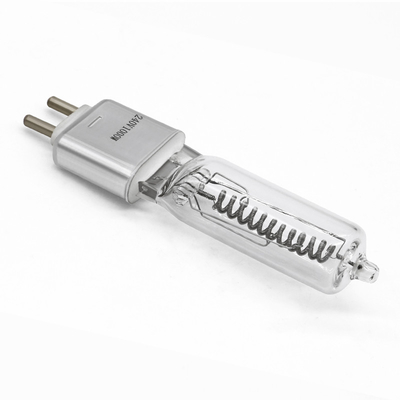 G9.5 240V 1000w টংস্টেন হ্যালোজেন ল্যাম্প একক শেষ স্টেজ এবং স্টুডিও ল্যাম্প