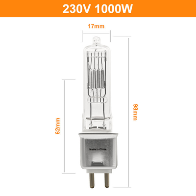 230V 1000 ওয়াট কোয়ার্টজ ল্যাম্প বাল্ব এভিয়েশন শিপ লাইট স্টেজ স্পটলাইট বাল্ব