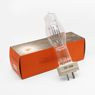 220V 230V 240V 3000w হ্যালোজেন ল্যাম্প সার্চলাইট খাল G38 হ্যালোজেন 2 পিন লাইট বাল্ব