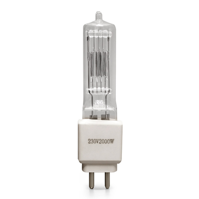 ক্যামেরা ইন্ডিকেটর লাইটের জন্য 230v 2000w হ্যালোজেন ল্যাম্প G15 G16 G22 G38