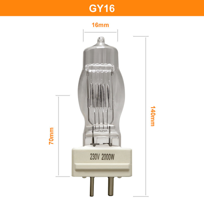 Osram 64788 CP/72 FTM এর জন্য GY16 2000w একক শেষ হ্যালোজেন ল্যাম্প 230v
