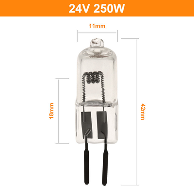 24v 150w 250W কোয়ার্টজ আয়োডিন ল্যাম্প লুমেনস হাই সার্জিক্যাল টংস্টেন হ্যালোজেন প্রজেক্টর ল্যাম্প