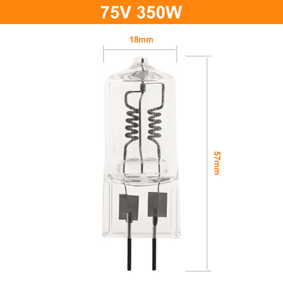 75V 350W মাইক্রোস্কোপ হ্যালোজেন বাল্ব লোকোমোটিভ ট্রেন হেডল্যাম্প কার ফগ লাইট সামনের আলো