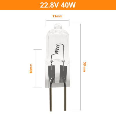 22.8V 40w হ্যালোজেন বাল্ব G6.35 কোয়ার্টজ আয়োডিন ল্যাম্প OSRAM 64291 XIR প্রতিস্থাপন