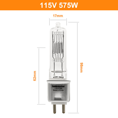 230v 115V 575W G9.5 Bi পিন হ্যালোজেন বাল্ব প্রতিস্থাপন ফটোগ্রাফিক