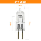 24V 250W কম ভোল্টেজ হ্যালোজেন ল্যাম্প জপমালা ক্রিস্টাল ল্যাম্প পিন বাল্ব প্রজেক্টর মেশিন টুল সার্জারি ছায়াহীন হ্যালোজেন বাল্ব