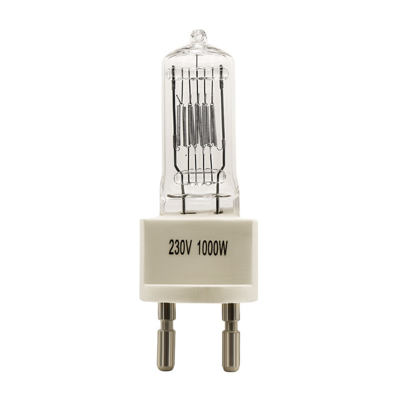 লাল ইনফ্রারেড হ্যালোজেন বাল্ব 1000W 230V কোয়ার্টজ Ir ল্যাম্প G9.5 25000 লুমেন
