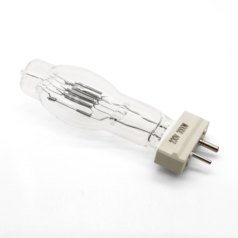 220V 230V 240V 3000w হ্যালোজেন ল্যাম্প সার্চলাইট খাল G38 হ্যালোজেন 2 পিন লাইট বাল্ব